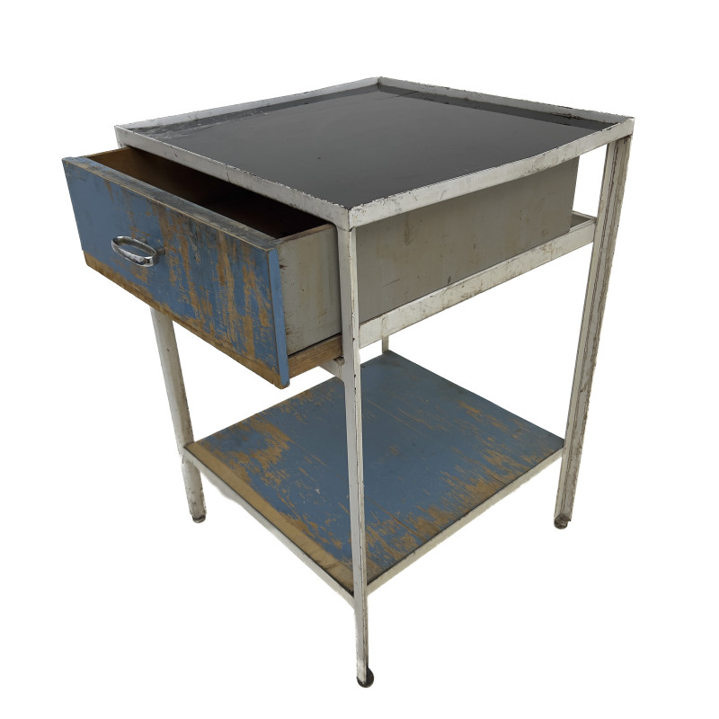 George Nelson - Steel Frame Nightstand Model 4051 For Herman Miller