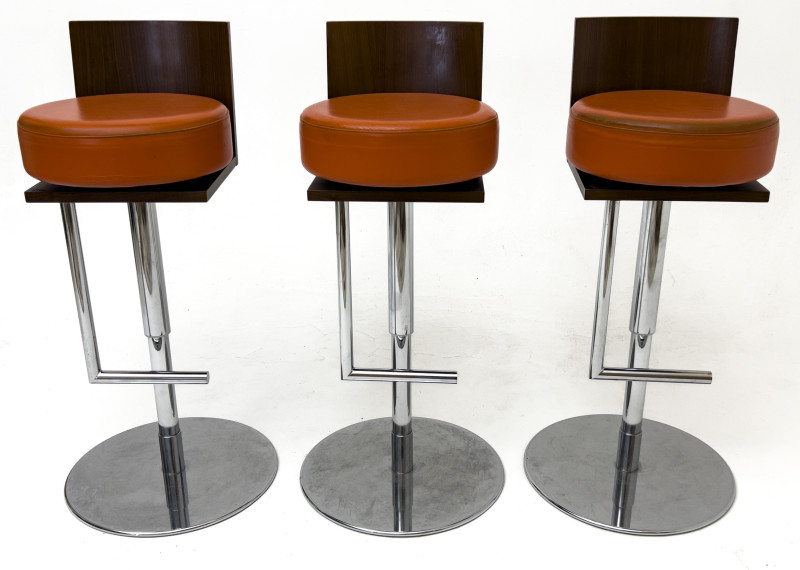 Poltrona Frau - Le Spighe Bar Stools, Group of 3
