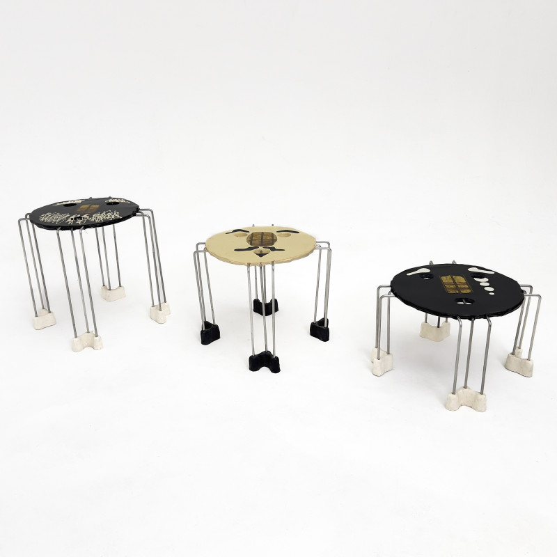 Gaetano Pesce - Triple Play Nesting Tables, Set of 3