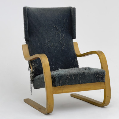 Image for Lot Alvar Aalto - High Back Lounge Chair