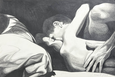 Image for Lot Lowell Nesbitt - Untitled (Couple)