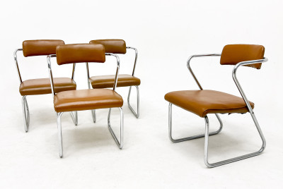 Image for Lot Gilbert Rohde - Z Chairs, Group of 4