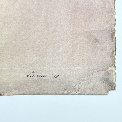 Michael Loew - Untitled (Abstract in Red, Blue, and Orange)