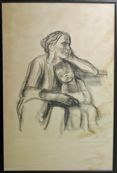 Image for Lot Käthe Kollwitz - Untitled ( Woman with Sleeping Child)