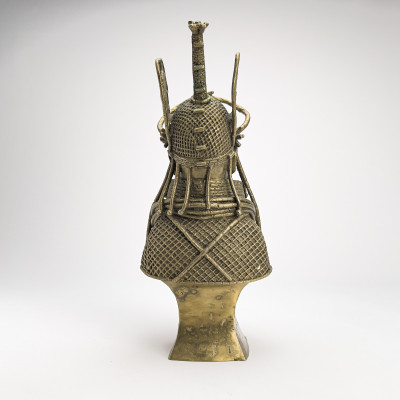 Nigerian Benin Edo King Bronze Bust