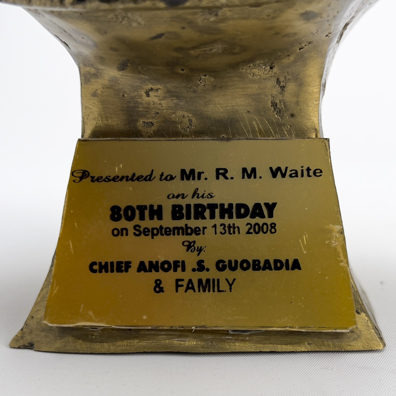 Nigerian Benin Edo King Bronze Bust