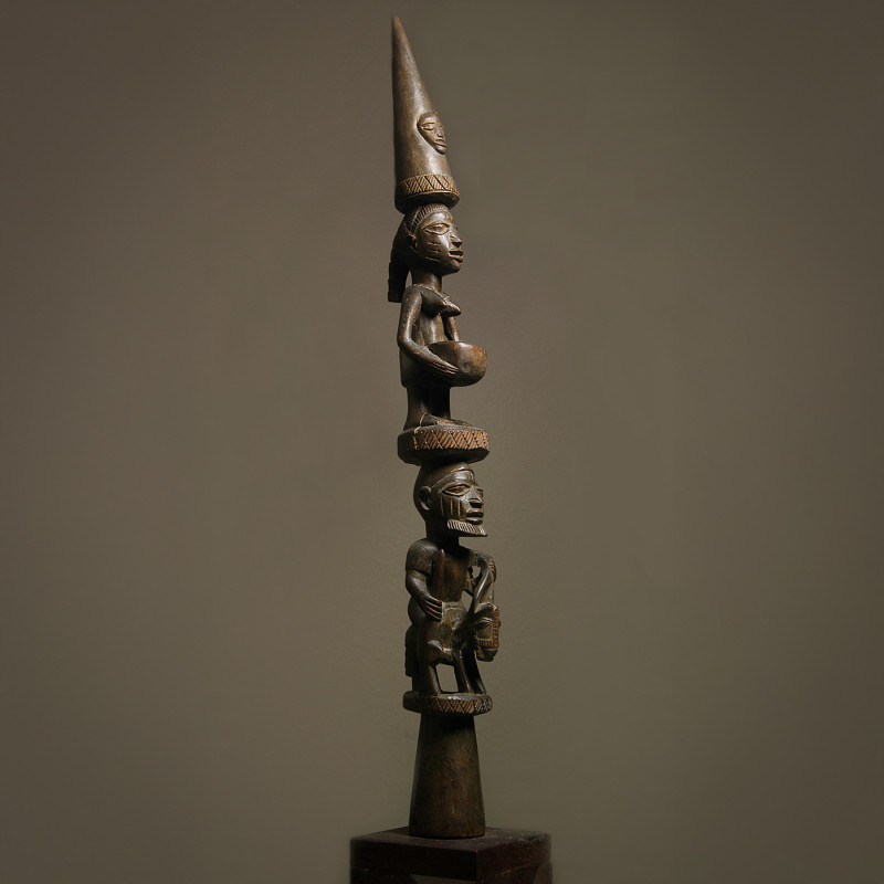 Yoruba, Nigeria Figural House Post