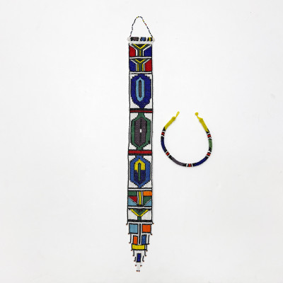 Beaded Zulu Necklace and Ndebele Bridal Veil