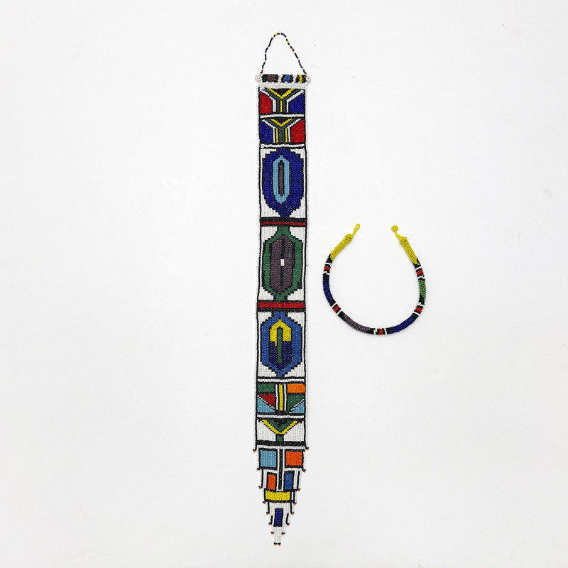 Beaded Zulu Necklace and Ndebele Bridal Veil