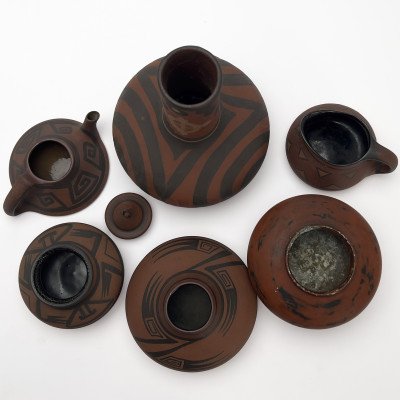 Clifton Art Pottery, Group of 6