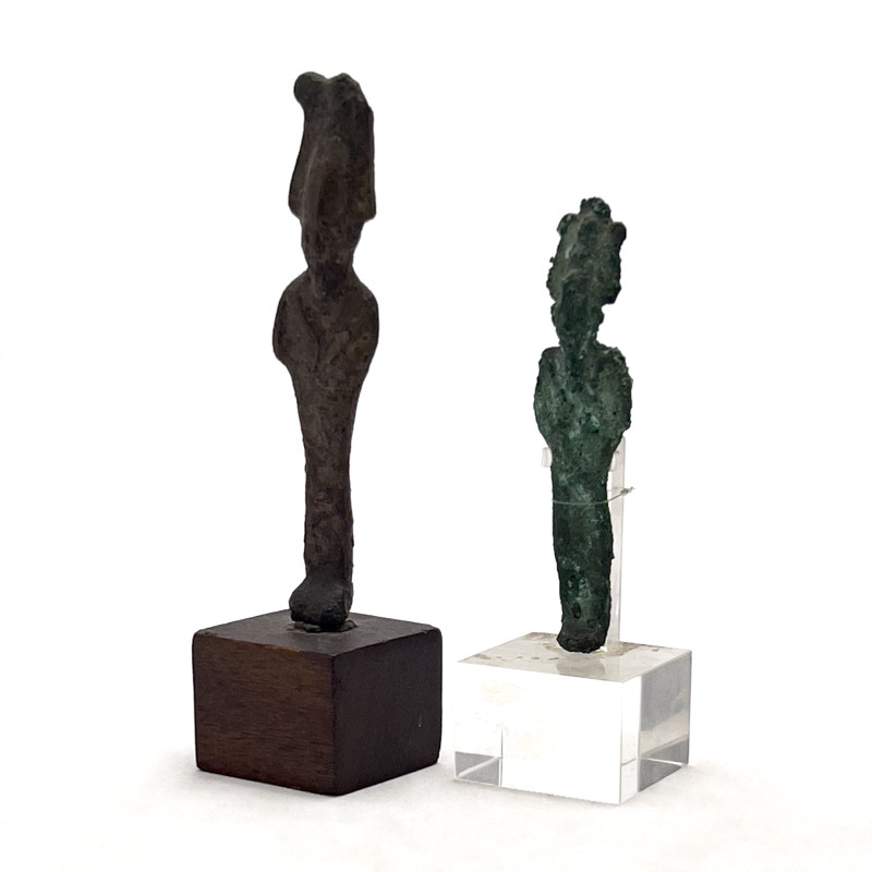 Ancient Bronze Osiris Figures, Group of 2