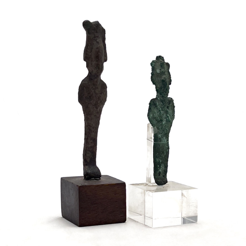 Ancient Bronze Osiris Figures, Group of 2