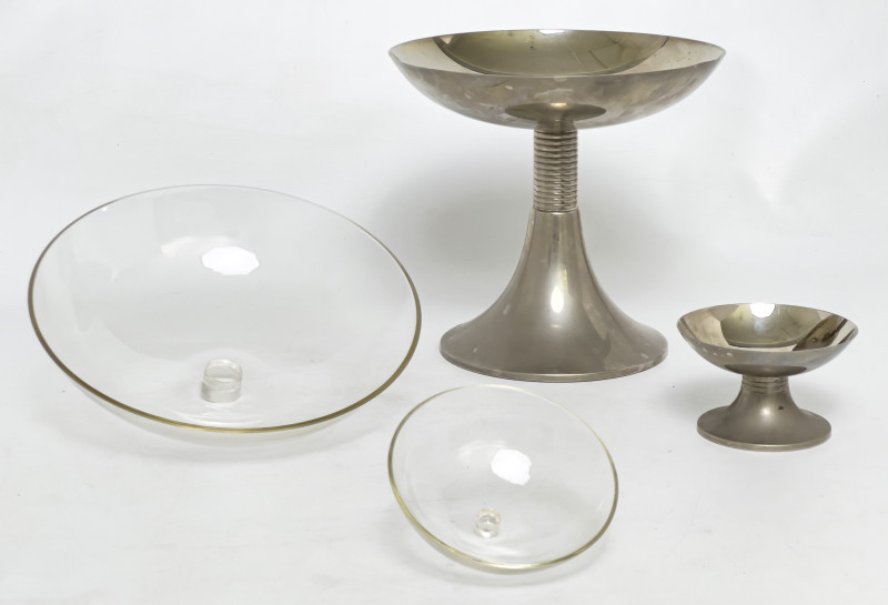 Ice Cream Dishes and Nut Bowls, Group of 9