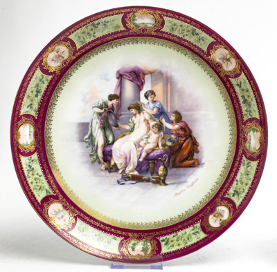 Vienna Porcelain - Royal Vienna Plates, Group of 2