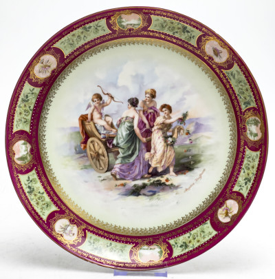 Vienna Porcelain - Royal Vienna Plates, Group of 2