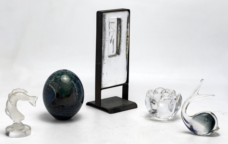 Lalique and Others - Art Glass, Group of 14