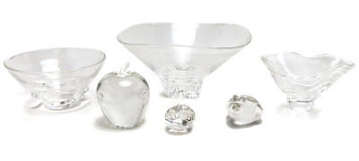 Image for Lot Steuben Glass - Bowls and Paperweights, Group of 6