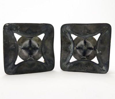 Archibald Knox - Tudric Candlesticks for Liberty &amp; Co., Pair