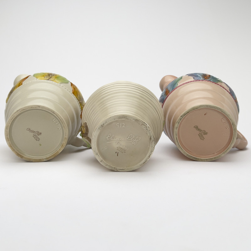 Clarice Cliff - Newport Pottery Ceramic Vessels, Group of 3