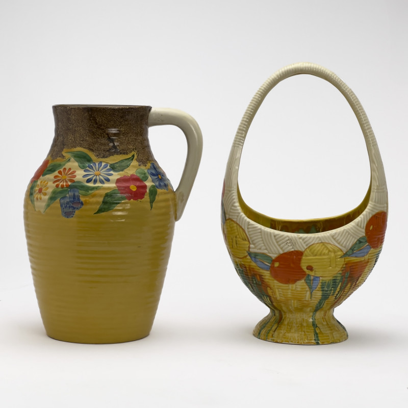 Clarice Cliff - Bizarre Isis Vase and Gaiety Basket