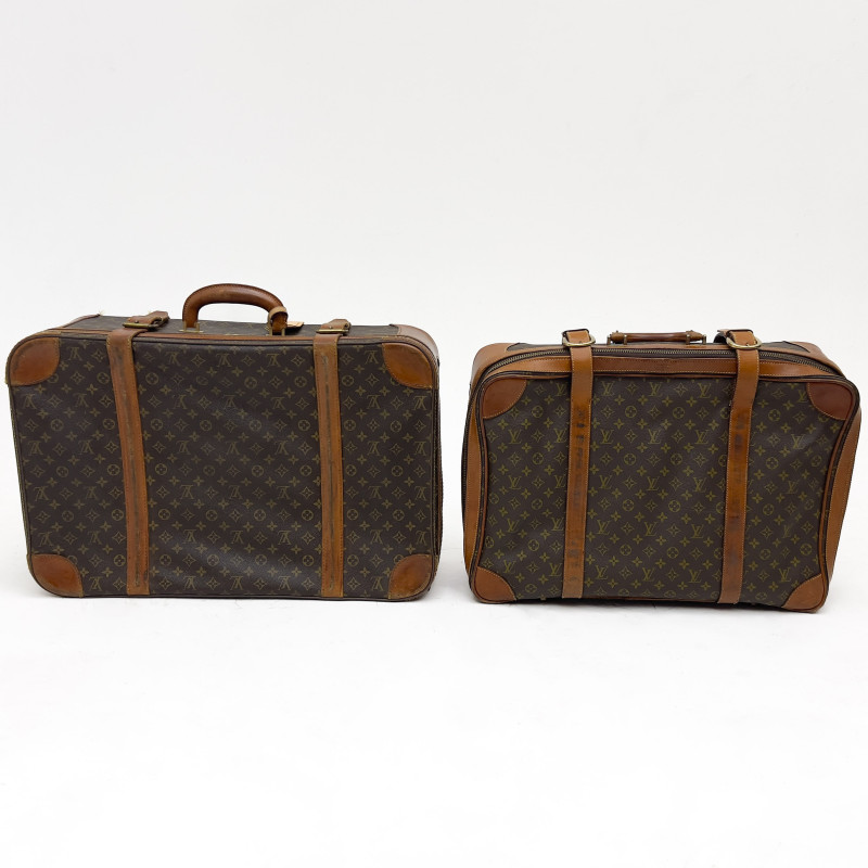 Louis Vuitton - Leather Strap Soft-Side Luggage Case, Pair