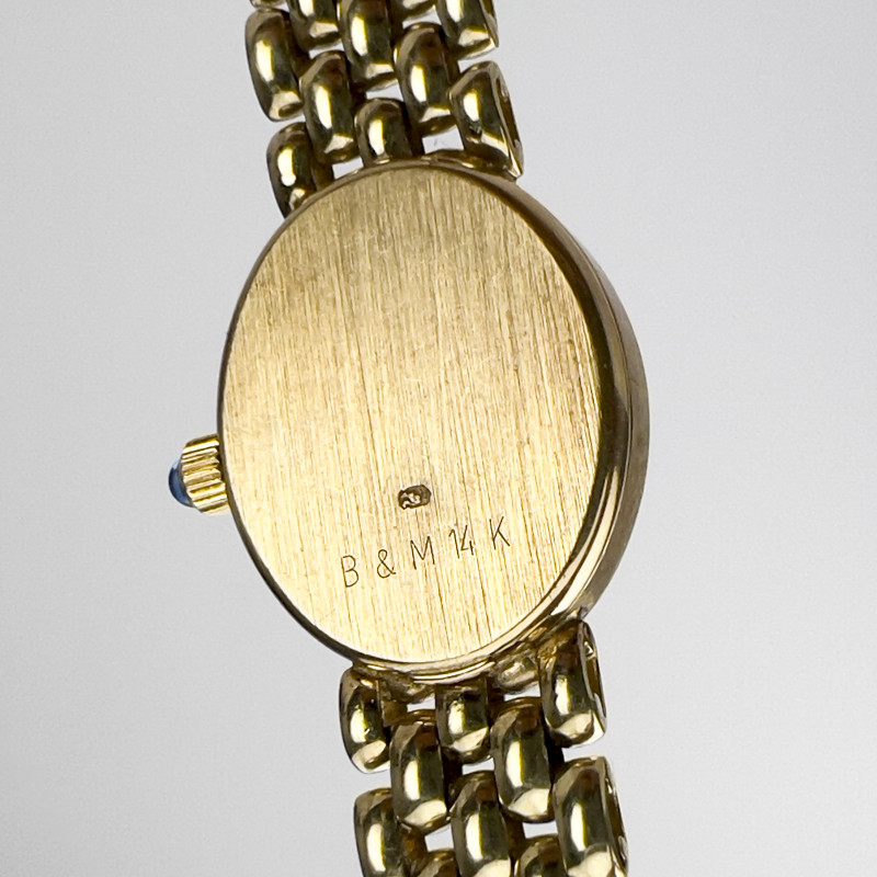 Baume &amp; Mercier - Oval Faced Women&apos;s Watch in 14k Yellow Gold