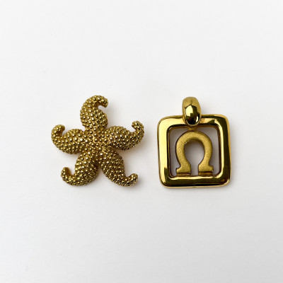 Image for Lot Gold Pendant and Pin
