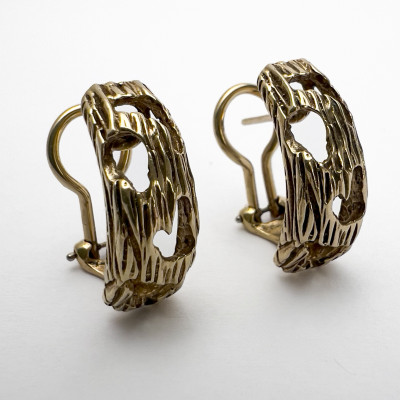 Image for Lot Gold Earrings