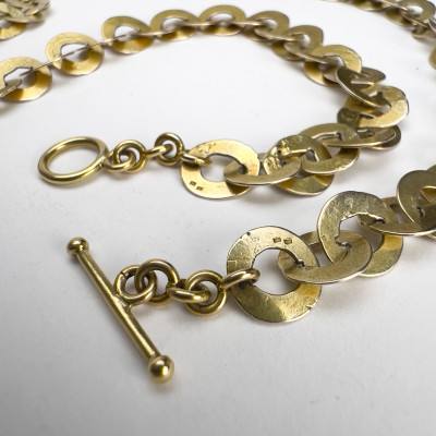 French Mark Gold Necklace