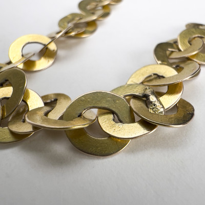 French Mark Gold Necklace