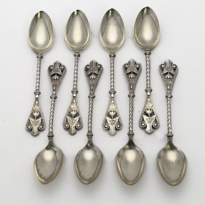 Image for Lot J.M. Van Kempen & Sons - Sterling Silver Demitasse Spoons (8)