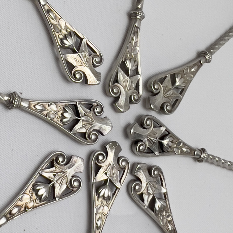 J.M. Van Kempen &amp; Sons - Sterling Silver Demitasse Spoons (8)