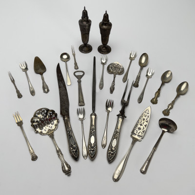Image for Lot Group of Silver Service Pieces
