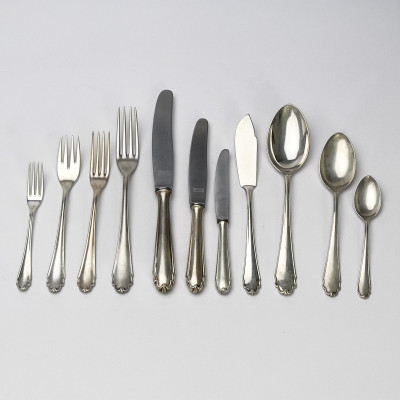 Image for Lot Bruckmann & Söhne - Silver Liselotte Flatware Partial Set