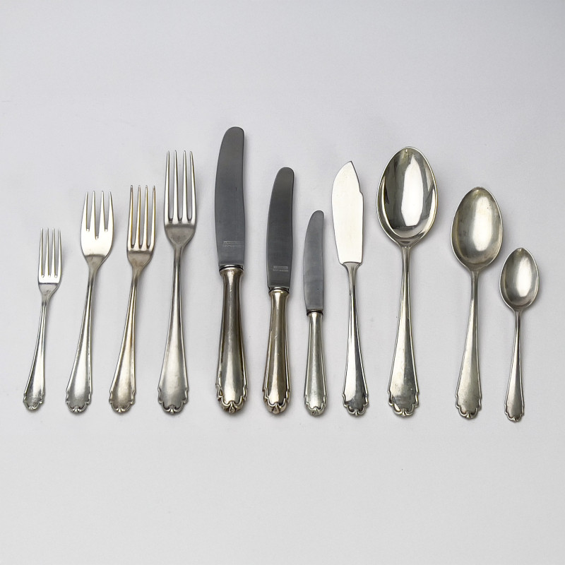 Bruckmann &amp; Söhne - Silver Liselotte Flatware Partial Set