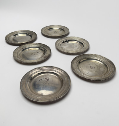 Gorham - 6 Silver plates
