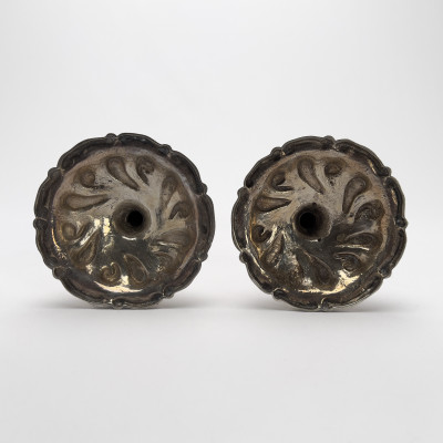 Howard &amp; Co. - Silver Repousse Candlesticks