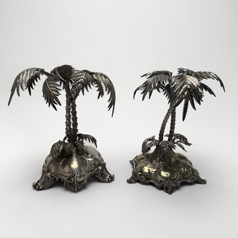 Victorian Palm Frond Center Pieces (pair)