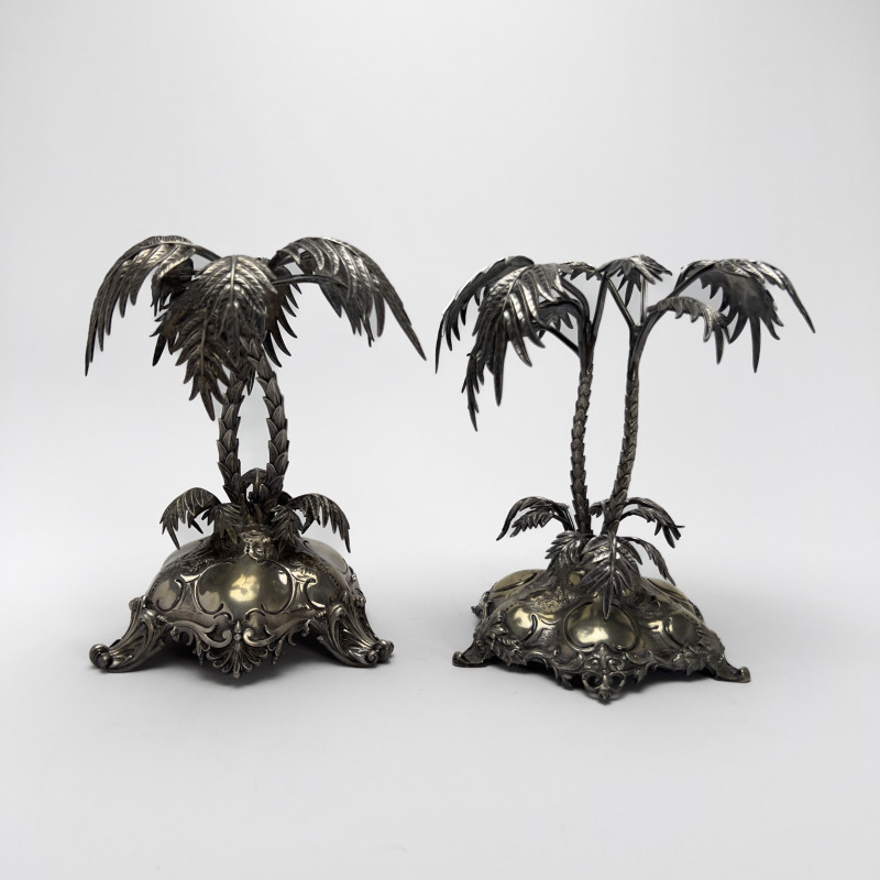 Victorian Palm Frond Center Pieces (pair)
