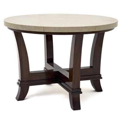 Image for Lot Marble Top Low Side Table