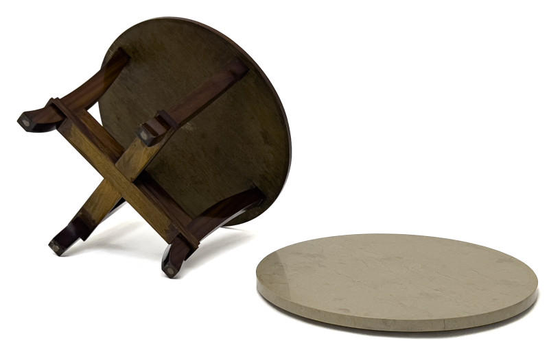 Marble Top Low Side Table