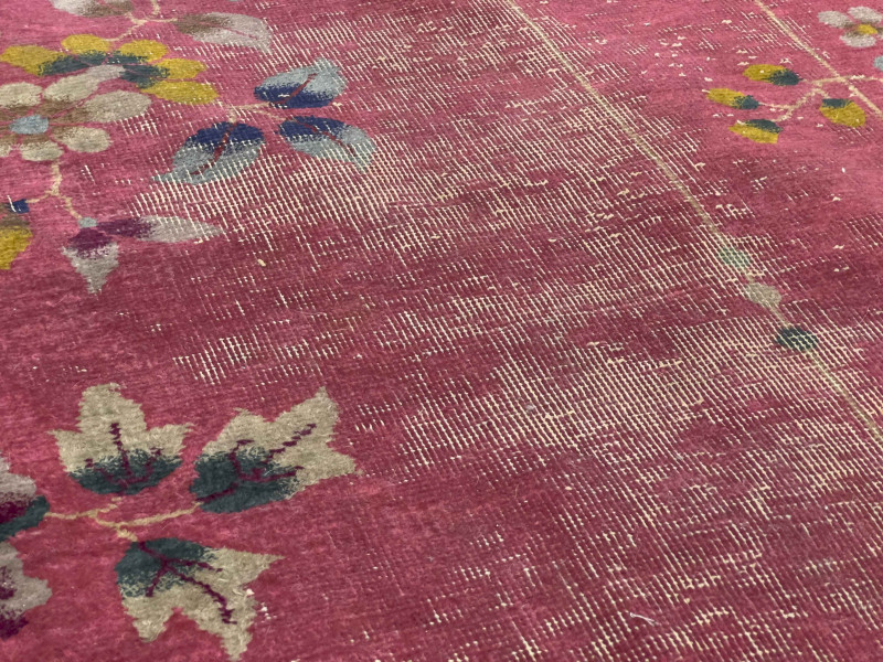 Magenta Nichols Carpet with Hanging Lamps
