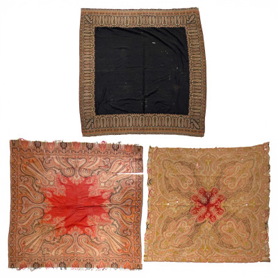 Image for Lot Victorian Paisleys and Shawls, Group of 3