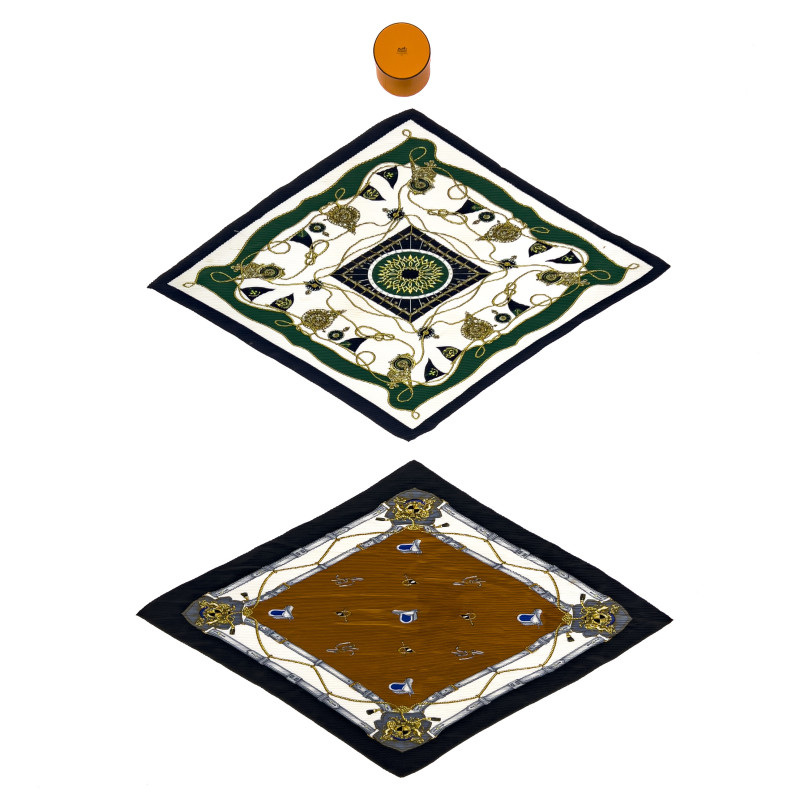 Hermès - Two Pleated Scarves