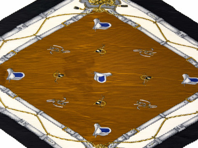 Hermès - Two Pleated Scarves