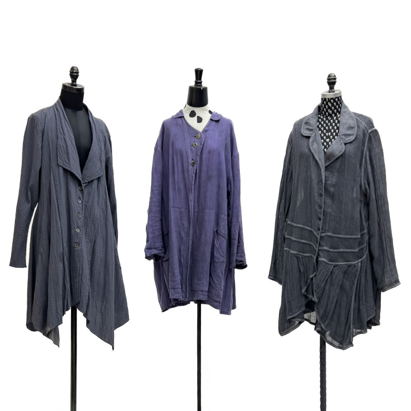 Cynthia Ashby - Jacket and Oversized Shirts, Group of 3