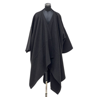 Image for Lot Comme des Garçons - Draped Black Wool Coat