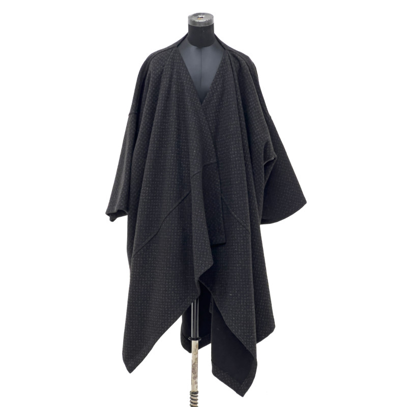 Comme des Garçons - Draped Black Wool Coat