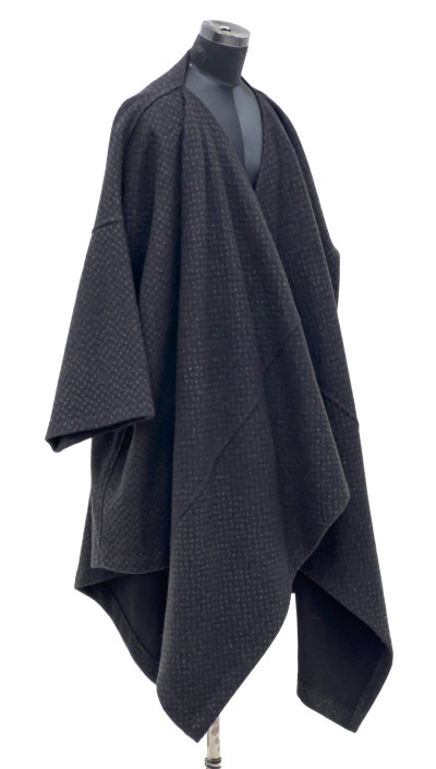 Comme des Garçons - Draped Black Wool Coat