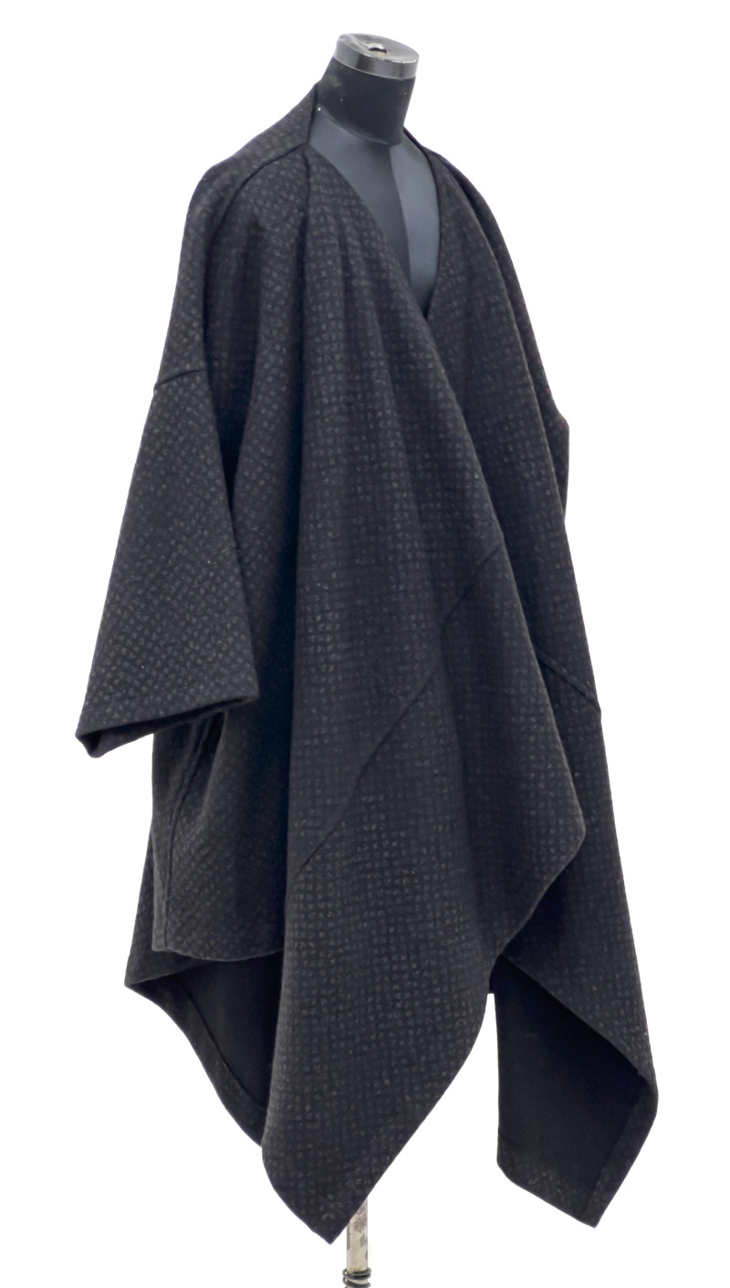 Comme des Garçons - Draped Black Wool Coat